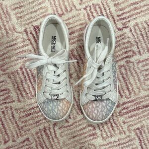 Michael Kors White and Pastel Patterned Sneakers